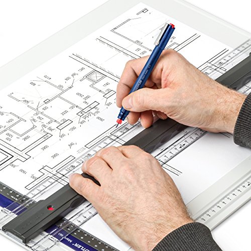 STAEDTLER Mars Matic 700 02 - Pluma técnica con puntera tubular de acero cromado duro 0,2 mm, azul