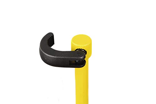 Stanley Llave Ajustable para Tuercas de Lavabo 0-70-453, Negro/Amarillo, 240mm