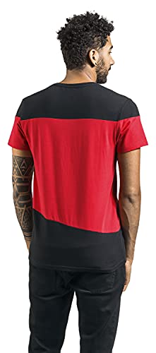 Star Trek: The Next Generation Red Uniform Hombre Camiseta Rojo/Negro XL, 100% algodón, Regular