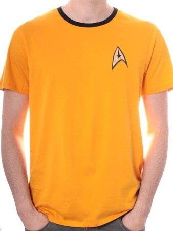Star Trek Uniforme - Camiseta para hombre, color amarillo, talla XX-Large (Talla del fabricante: XXL)