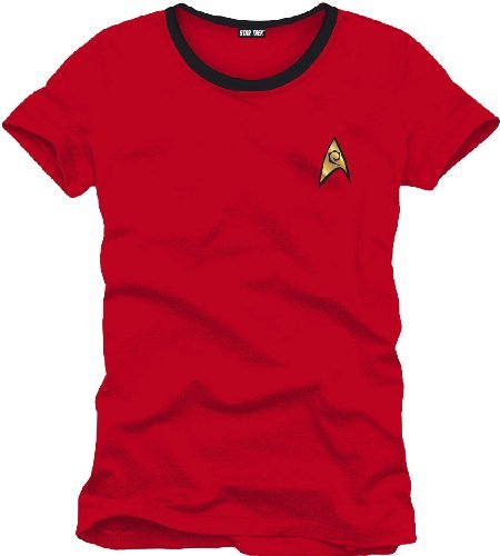 Star Trek Uniforme - Camiseta para hombre, color rojo, talla Medium (Talla del fabricante: M) [Italia]