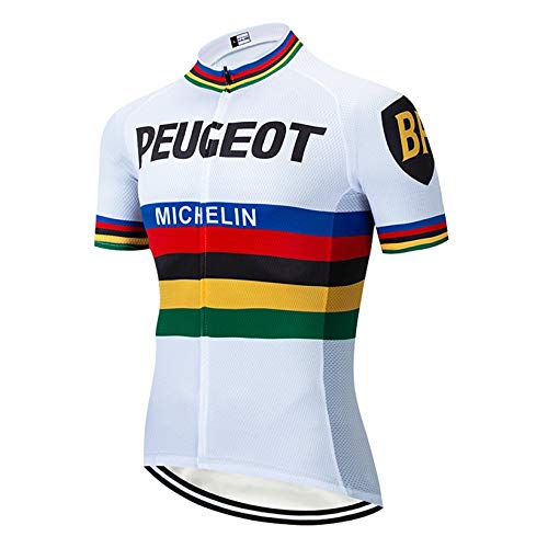 STEPANZU Ropa Ciclismo Hombre Verano Maillot Ciclismo Transpirable Jersey Ciclismo Secado rápido Maillot MTB