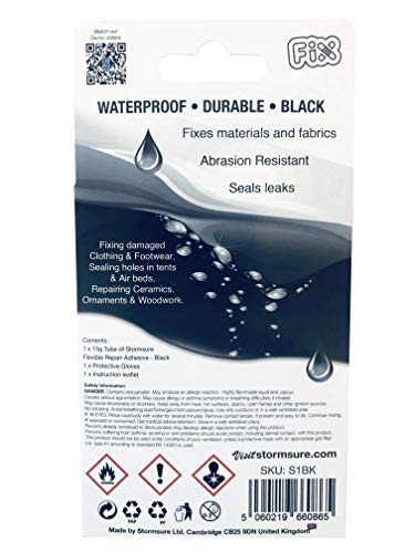 Stormsure Flexible Repair Adhesive 15g Black