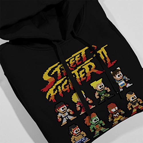 Street Fighter II Pixel Characters Women's Hooded Sweatshirt