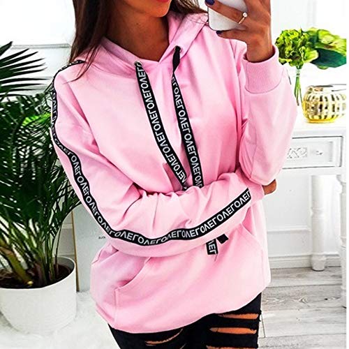 Sudadera con Capucha Sudadera de Empalme, Tamaño Extra Grande para Mujer Sudadera de Manga Larga Sudadera con Capucha Tops Camisa Absolute La Cinta riou