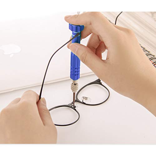 SUKUDON Kit de reparación de gafas destornillador de acero y almohadillas de nariz 1100 piezas tornillos para iPhone reloj joyería Sunglass PC DIY proyectos reparación