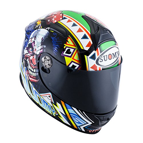 SUOMY SR Sport - Casco para Moto Integral, Multicolor (Gamble Top Player), XL