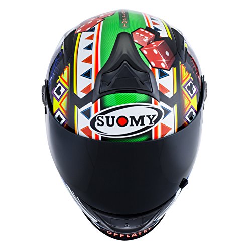 SUOMY SR Sport - Casco para Moto Integral, Multicolor (Gamble Top Player), XL