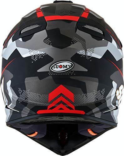 Suomy X-Wing Camouflager - Casco de motocross, color rojo mate