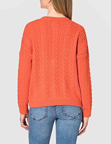 Superdry 61-Knit 69A Suéter, Solar Orange, XL para Mujer