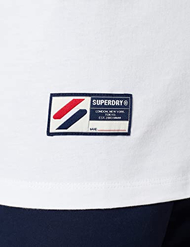 Superdry M1011139a Camiseta con Logo de Corporate, Óptica, M para Hombre