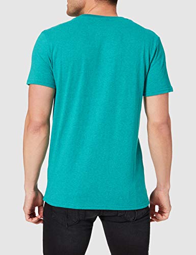 Superdry M1011201A Camiseta, Ocean Green Marl, L para Hombre