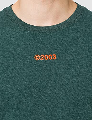 Superdry M1011219a Camiseta con Logotipo de Corporate Brights, Enamel Green Marl, XXL para Hombre