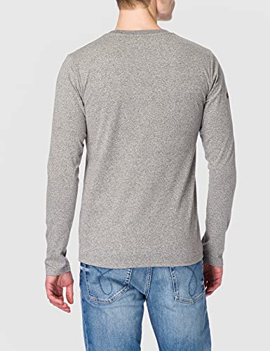 Superdry M6010385A Camisa, Gris Grit, XL para Hombre