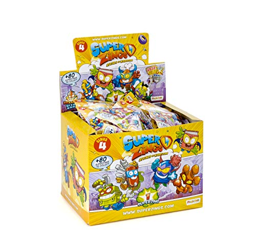 SuperZings - Serie 4 - Display de 50 Figuras Coleccionables (PSZ4D850IN01), con 1 Figura en cada Sobre