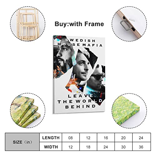 Swedish House Mafia - Póster de dibujos animados para decoración de dormitorio familiar moderna para dormitorio y sala de estar, 40 x 60 cm