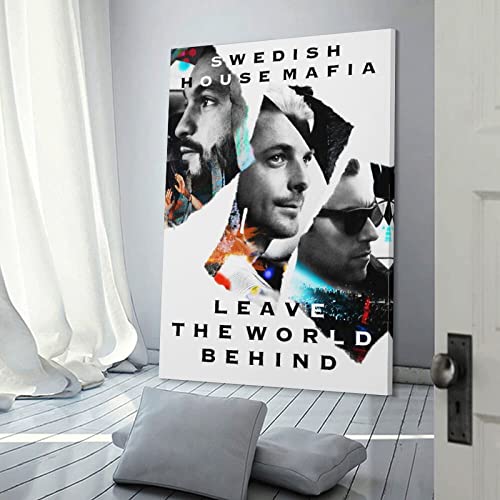 Swedish House Mafia - Póster de dibujos animados para decoración de dormitorio familiar moderna para dormitorio y sala de estar, 40 x 60 cm