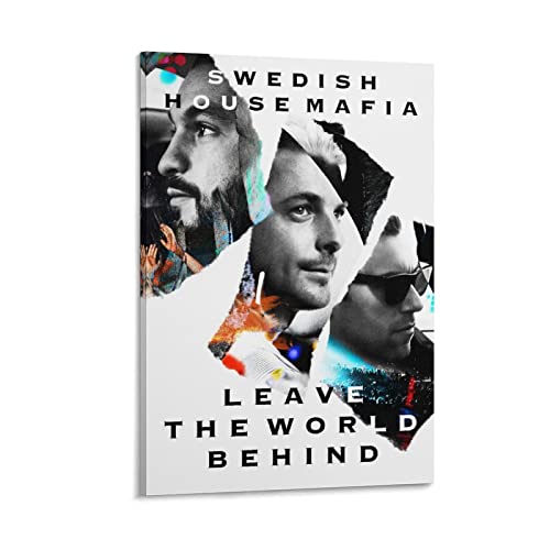 Swedish House Mafia - Póster de dibujos animados para decoración de dormitorio familiar moderna para dormitorio y sala de estar, 40 x 60 cm