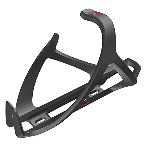 Syncros Tailor Cage 1.0 - Portabidón Izquierdo para Bicicleta, Color Negro y Rojo