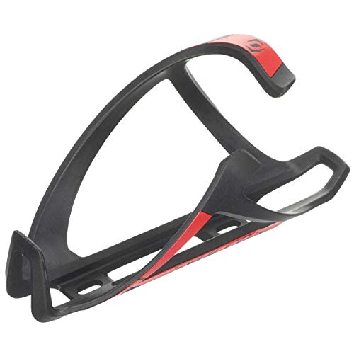 Syncros Tailor Cage 2.0 - Portabidón Derecho para Bicicleta, Color Negro y Rojo