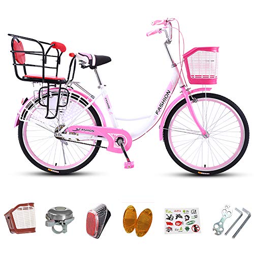 Tandem Bicicletas conveniente para llevar a su bebé, los padres del niño-bici de la ciudad con dos sillas de montar para las madres lactantes, ligero madre-hijo de bicicletas Family Outing,B4
