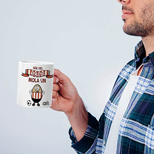 Taza Ser del Athletic Mola un Huevo. Cerámica AAA - 350 ml.