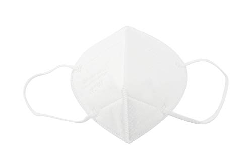 TBOC Mascarillas FFP2 - [Pack 20 Unidades] Máscaras Desechables [Color Blanco] 5 Capas [No Reutilizables] Transpirables Plegables con Pinza Nasal [Certificadas y Homologadas CE 2163]