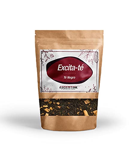 TÉ NEGRO EXCITANTE Natural | Bebida Energética Natural | Suplemento Pre Entreno (Pre Workout) Aumento de Energía. Mejora la Concentración y la Memoria. Menos Cansancio. PRODUCTO NUEVO