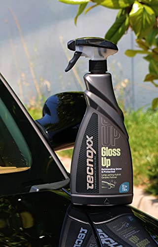 Tecnoxx – Gloss Up Abrillantador y Protector de carrocería y Pintura Exterior para Coches Motos quads y Bicicletas 750 mL con pulverizador Envase Grande FormatoXL