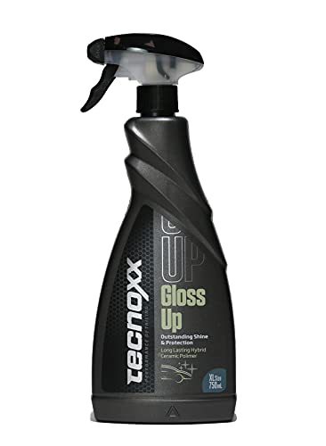 Tecnoxx – Gloss Up Abrillantador y Protector de carrocería y Pintura Exterior para Coches Motos quads y Bicicletas 750 mL con pulverizador Envase Grande FormatoXL