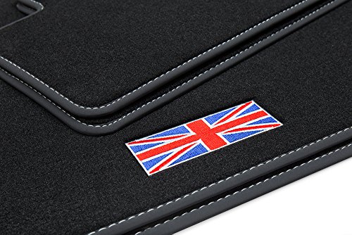 teileplus24 500-FBA Alfombrillas „Union Jack“ para Mini I 1 R50 53 2001-2006