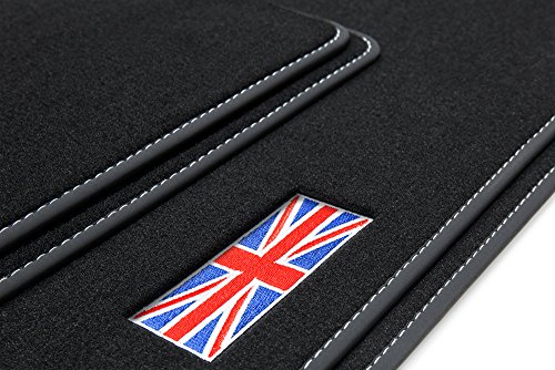 teileplus24 500-FBA Alfombrillas „Union Jack“ para Mini I 1 R50 53 2001-2006