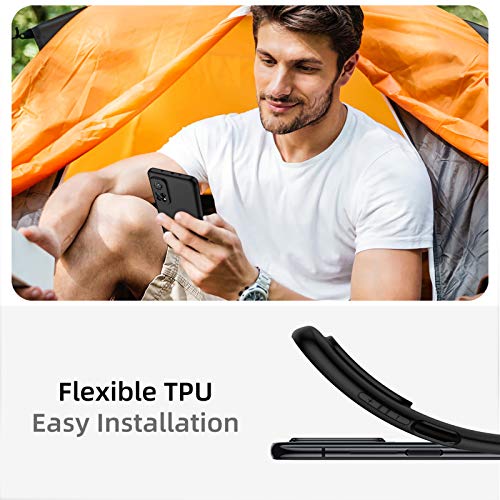 TesRank Funda Xiaomi Mi 10T 5G / 10T Pro 5G, Carcasa TPU Suave Fundas para Xiaomi Mi 10T / 10T Pro Flexible [Resistente a arañazos] [Ultrafina Ligero]-Negro