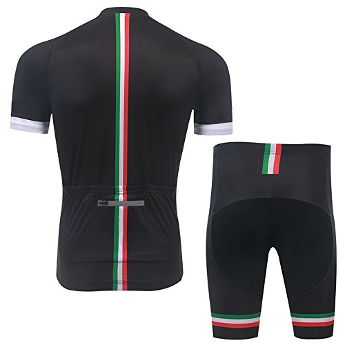 TeyxoCo Men Italy Fashion Cycling Gel Pad Jersey Set XL