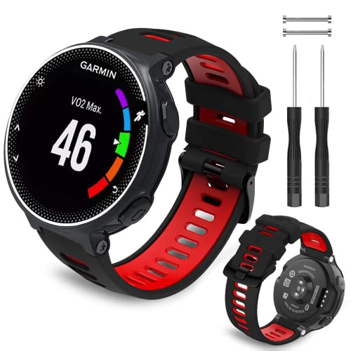 Th-some Correa para Garmin Forerunner 735XT - Compatible con Forerunner 235 Correa de Reloj, Pulsera de Reemplazo Silicona Suave Sports Banda para Forerunner 220, 230, 620, 630 y 237 Smart Watch