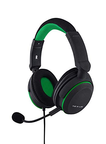 THE G-LAB Korp Oxygen X Aurcilares Gaming Xbox One - Auriculares Micro Gamer con bajos reforzados, Micrófono desmontable, Cómodo y Ligero - Compatible con PC, PS4, Xbox One, Switch, Smartphone (Negro)