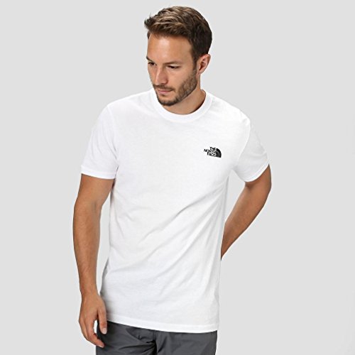 The North Face S/S tee Camiseta Red Box, Hombre, TNF White, XXL