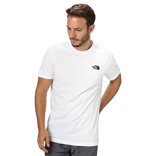 The North Face S/S tee Camiseta Red Box, Hombre, TNF White, XXL