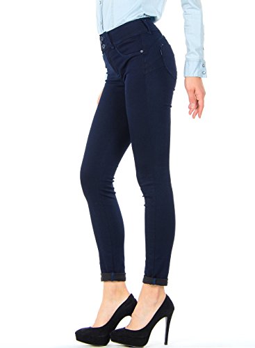 Tiffosi 10007884 Vaqueros Skinny, Azul (Unwashed Blue), One Size (Tamaño del Fabricante:One Size) para Mujer