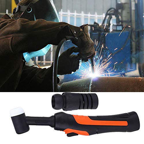 TIG-17 Cuerpo de la cabeza de la antorcha de soldadura TIG Mango de la antorcha de soldadura de repuesto refrigerado por aire flexible Accesorios de la antorcha de soldadura TIG(TIG-17 Single Switch)