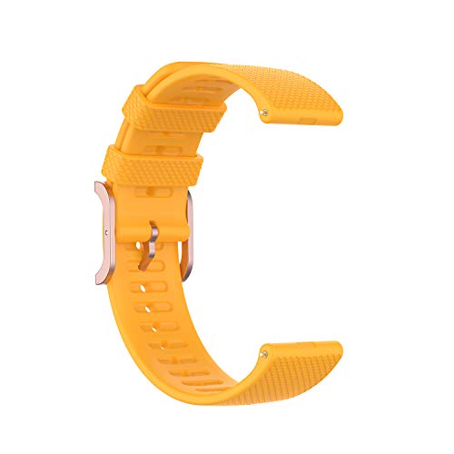 Tiggo 22MM Correa Compatible con Polar Grit X / Vantage M,Bandas Correa Repuesto,Reloj Recambio Brazalete Correa Repuesto para Polar Vantage M2/Garmin Venu 2/ Amazfit GTR 47mm (amarillo)