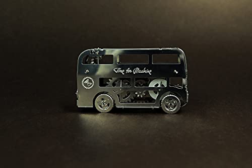 TimeForMachine - Kit de Rompecabezas mecánico 3D, de Metal, simpático Modelo Double Decker