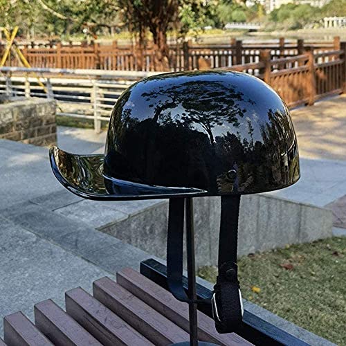 TKYDM Vintage Motorcycle Half Helmet Adults Open-Face Motorbike Helmets for Scooter Moped Baseball Cap Men and Women Street Cruiser Jet Style, ECE Certified (54-62cm) (Color : 2, Size : Large