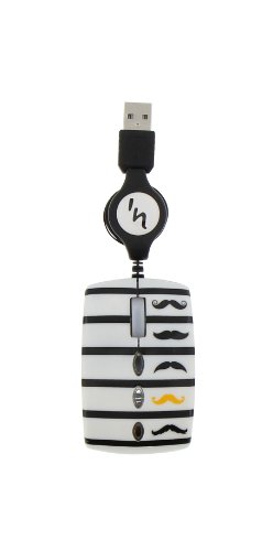 T'nB Guppy 3 VIP - Ratón (Óptico, USB, 1000 dpi, Negro, Blanco)