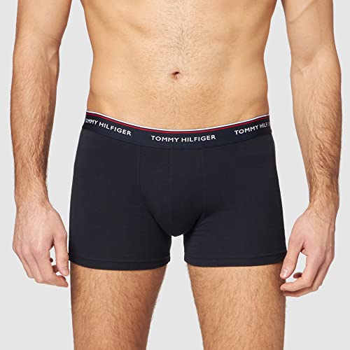 Tommy Hilfiger 3P WB Trunk Baadores Ajustados para Hombre, Dsrt Sky/Pale Pnk/Cryo Ice, M