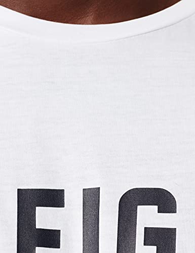 Tommy Hilfiger Cn SS tee Hilfiger Camisa, White, LG para Hombre