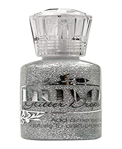 Tonic Studios Nuvo con Purpurina Drops-Silver Moondust, Otros, Multicolor