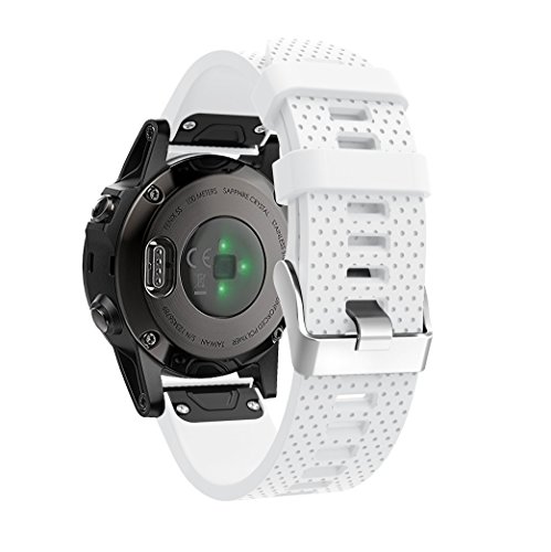 TOPsic Correa de Reloj para Garmin Fenix 5S, Banda de Reloj de Repuesto de Silicona Suave para Garmin Fenix 5S/Fenix 5S Plus/Fenix 6S/Fenix 6S Pro (NO Sirve Fenix 5 5X)