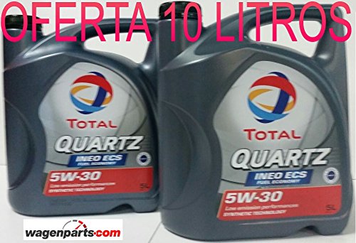 Total ** Gran Oferta * 2X Aceite de Motor Quartz INEO ECS 5W30 10 litros (2x5 LTS)