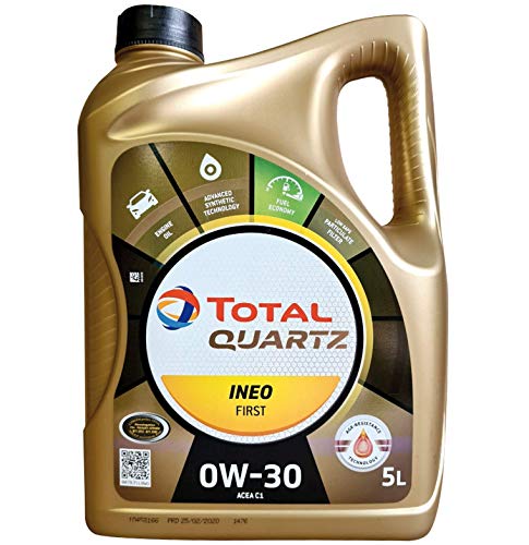 Total Quartz Ineo Primera 0 W-30 Totalmente sintético Low SAPS Coche Aceite de Motor, 5 L